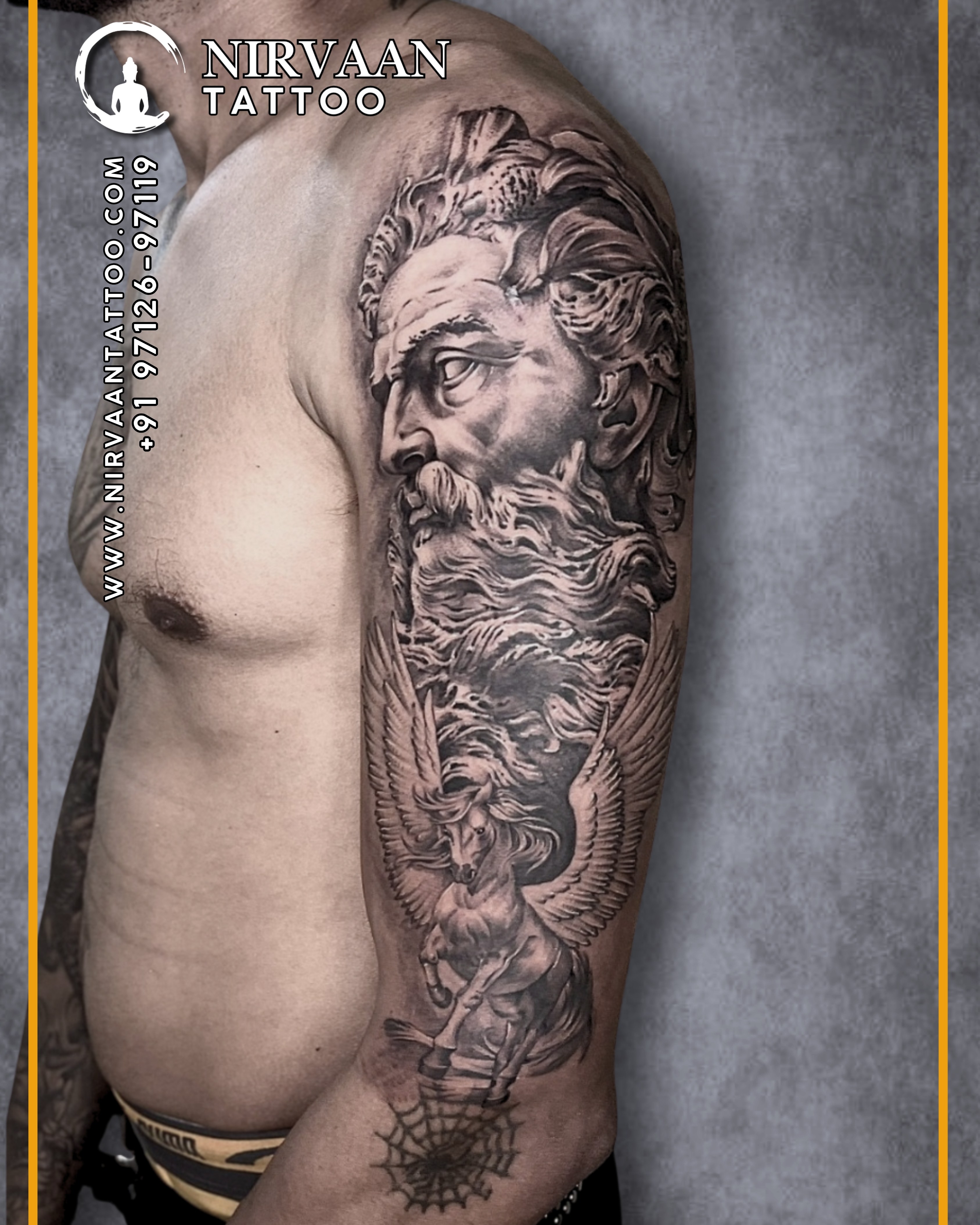 Greek Sculpture Tattoo Art India