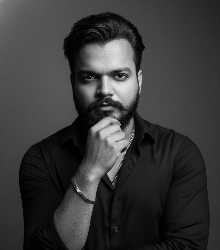 Best Tattoo Artist in Goa 'Vikas Hadiya' working meticulously on a client's custom tattoo